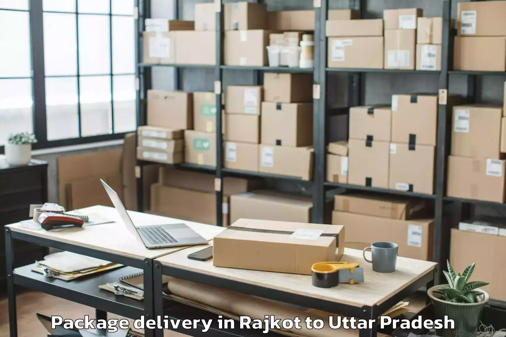 Book Your Rajkot to Hata Package Delivery Today